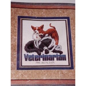 NEW STONEY CREEK COUNTED CROSS STITCH KIT  * VETERINARIAN * DOG ANIMALS